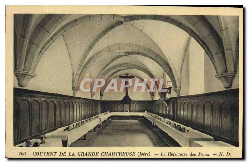 Convento da Grande Chartreuse (Isère) — O Refeitório dos Padres — N. D. - Frente