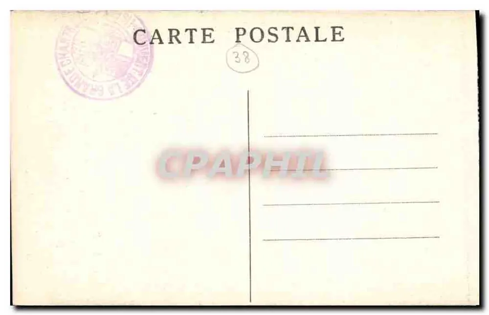 Dauphiné — Konvent von Grande-Chartreuse und Grand Som — Ci. A. V. n° 57 - Rückseite