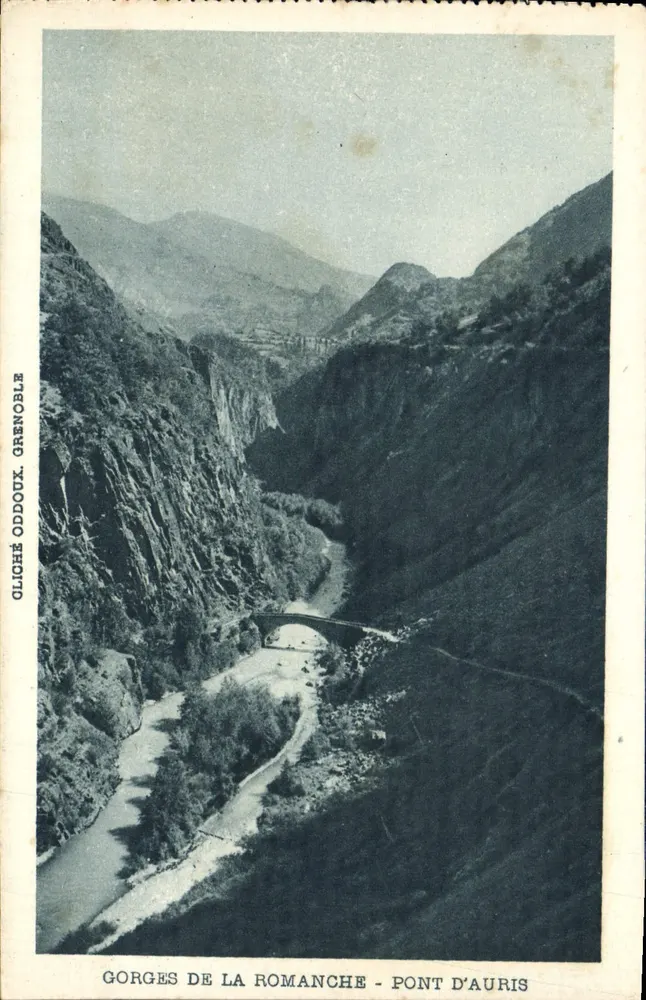 Gorges da Romanche - Ponte de Auris — Gliché Oddoux, Grenoble - Frente