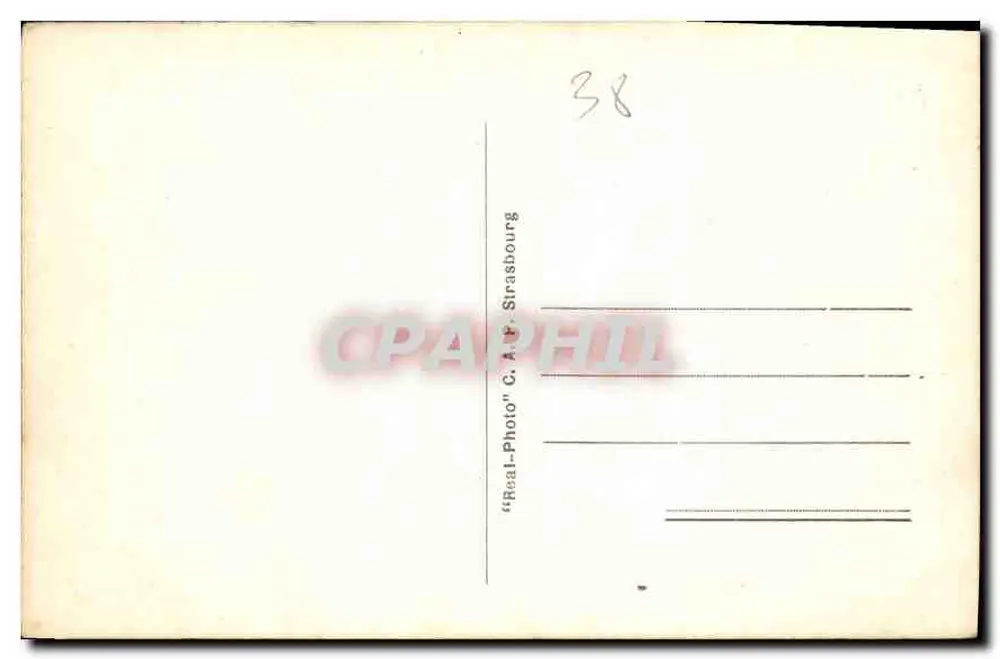 Grenoble — Die Isère auf der Insel der Liebe und die Alpen — Verlag C.A.P. Straßburg - Rückseite