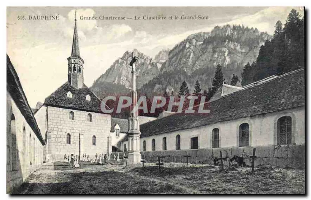 Grande Chartreuse — Der Friedhof und der Grand-Som — P.G. phot.-édit. Grenoble - Vorderseite