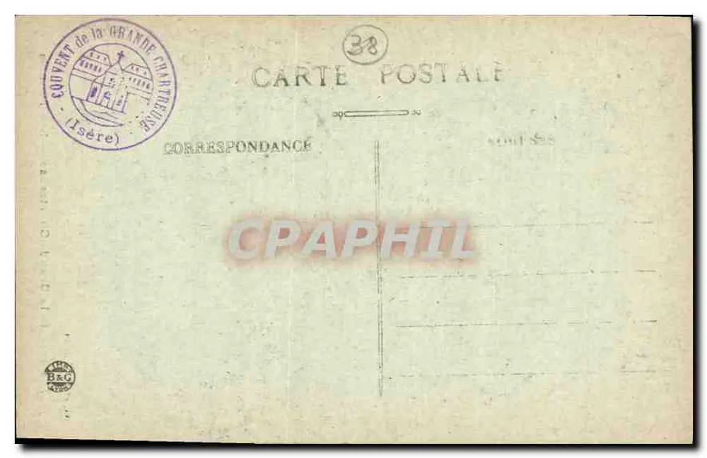 Rodovia da Grande-Charteuse — Os Túneis — G. e D. Voiron n°127 - Verso