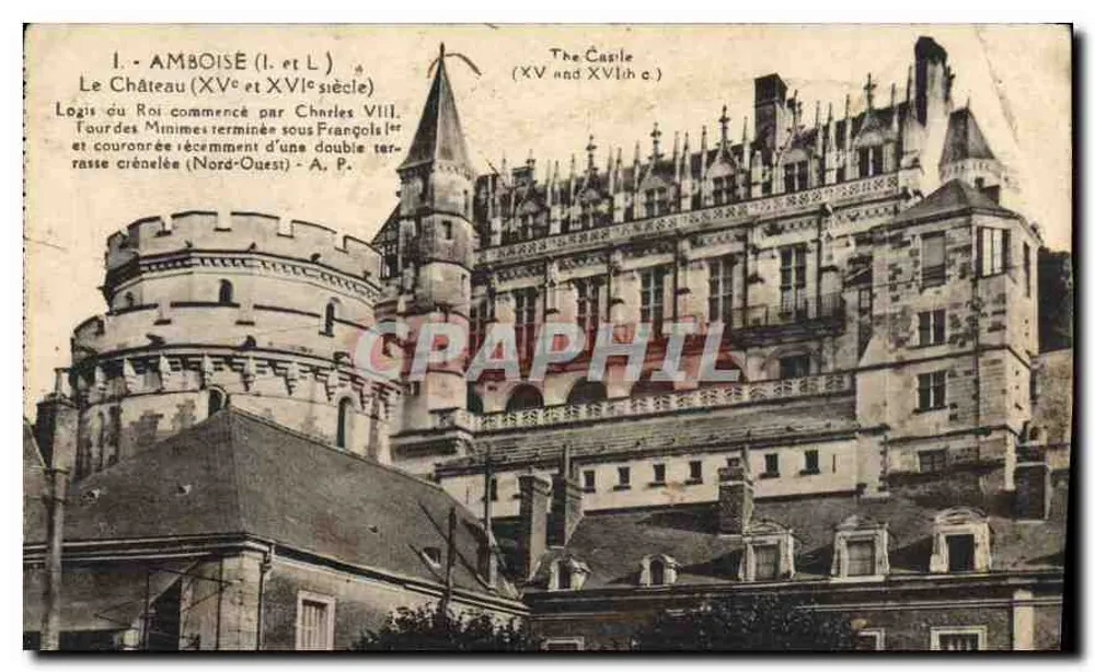 Amboise — O Castelo (séculos XV e XVI) — A. P. - Frente