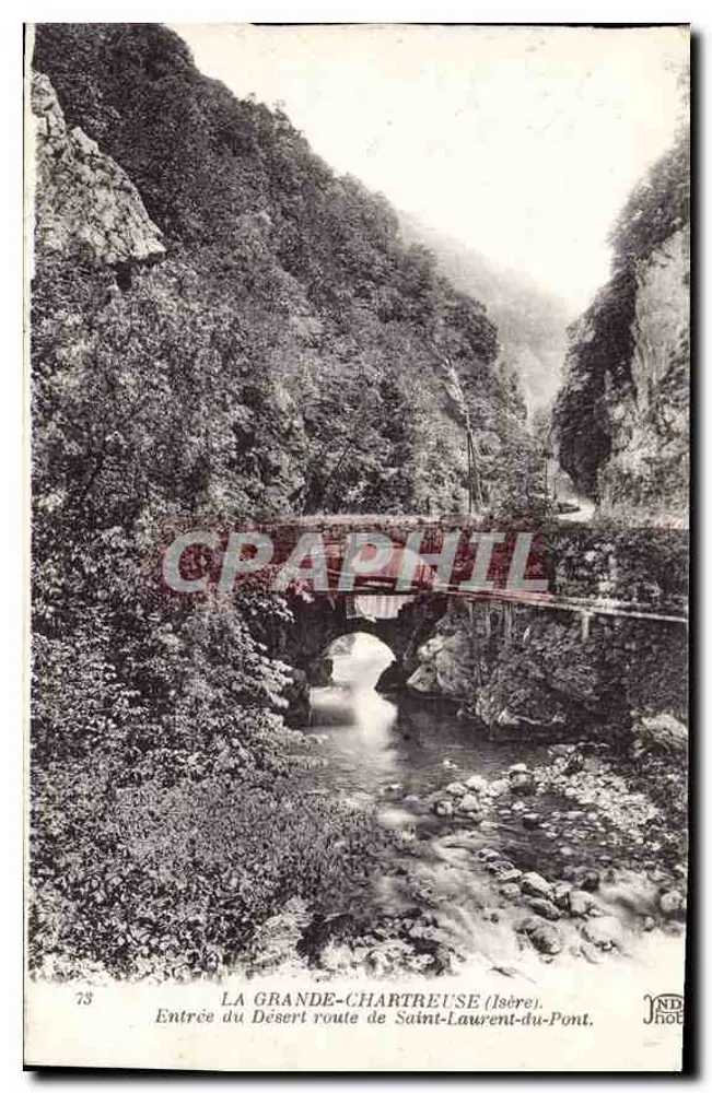 Eingang zur Wüstenstraße nach Saint-Laurent-du-Pont — La Grande-Chartreuse (Isère) — NDHOT - Vorderseite