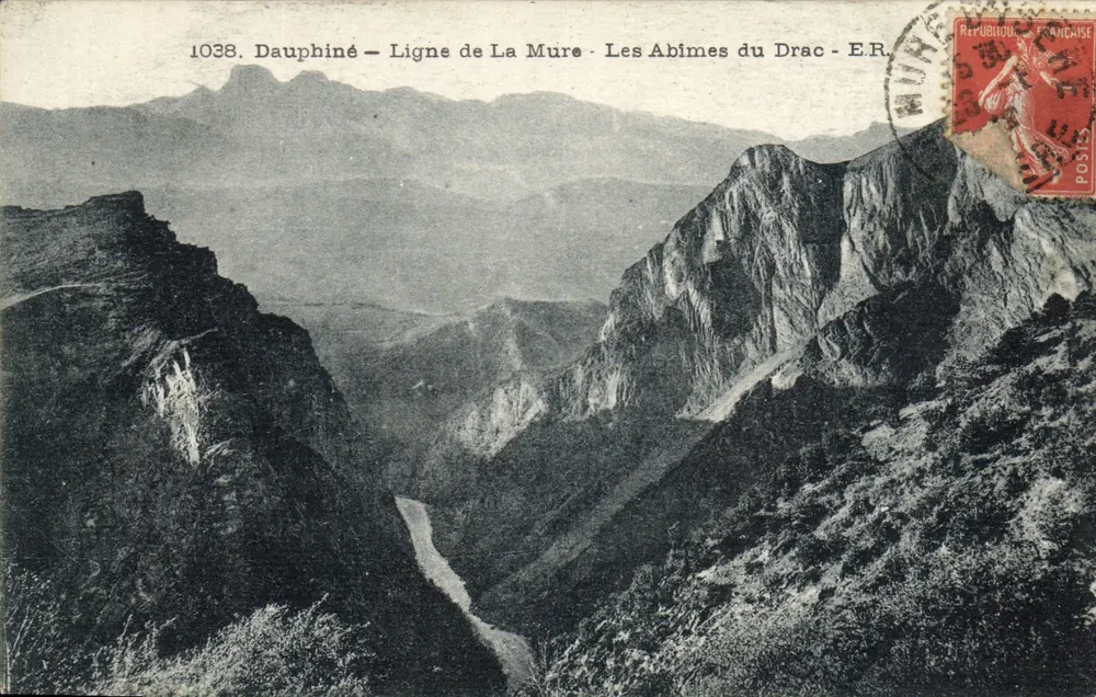 Dauphiné — Linie von La Mure — Die Abîmes du Drac — E.R. — n°1038 - Vorderseite