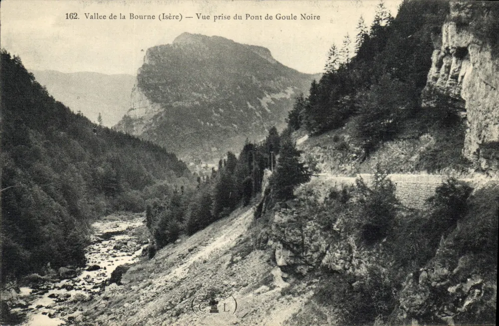 Tal der Bourne (Isère) — Ansicht vom Pont de Goule Noire — C. L. - Vorderseite