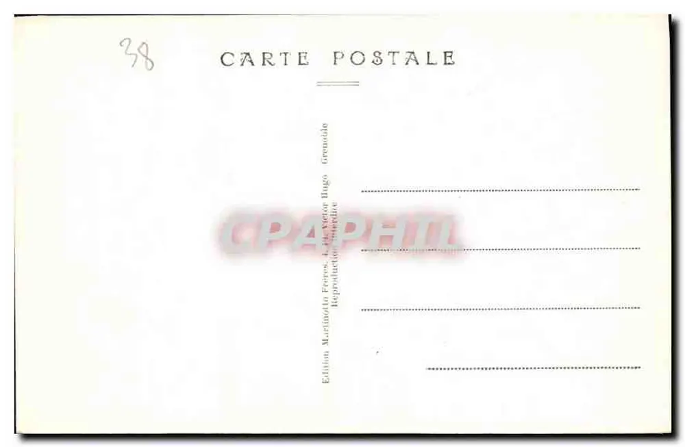 Grenoble — Vista general y las Alpes. - Reverso