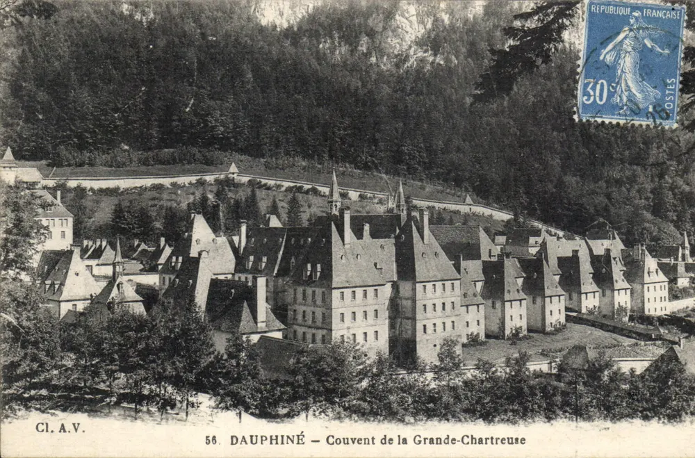 Dauphiné — Mosteiro da Grande-Chartreuse — Cl.A.V. n°56 - Frente
