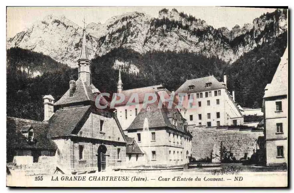 La Grande Chartreuse (Isère) — Cour d'Entrée do Convento — ND - Frente