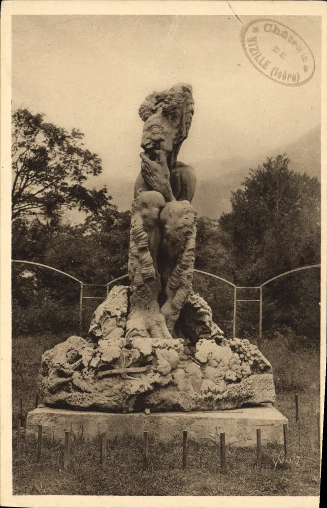 Estátua do Fauno de Dardé — Castelo de Vizille (Isère) — Edições d'Art Vizille - Frente