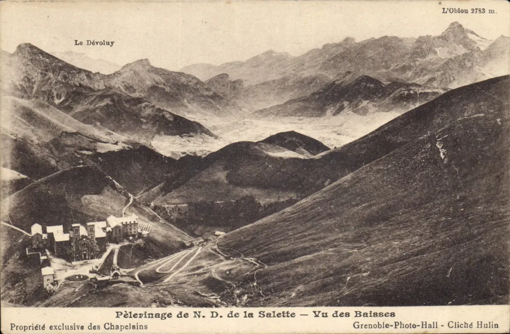 Pilgerung der N. D. de la Salette — Ausblick von den Baisses — Grenoble-Photo-Hall - Cliché Hulin - Vorderseite