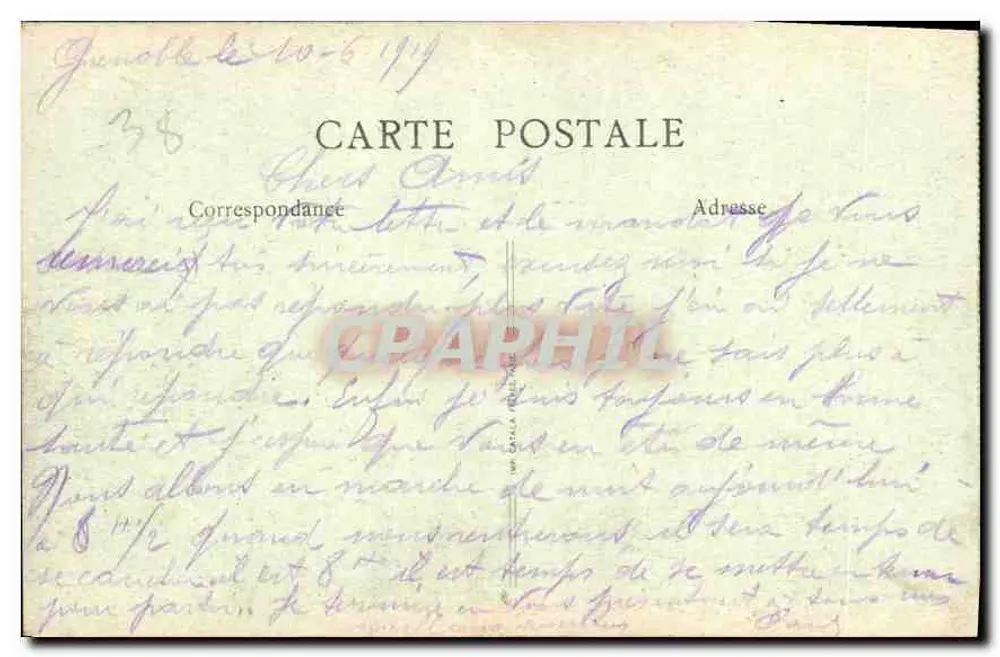 Grenoble - Der Isère und die Alpenkette — LE DAUPHINÉ, n°10 - Rückseite