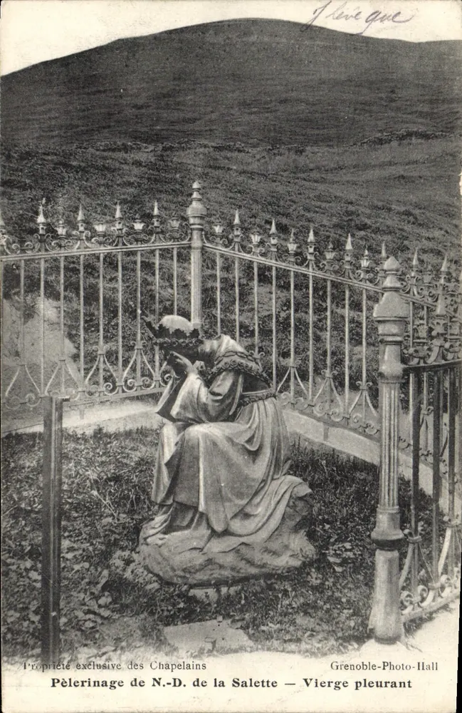 Pilgerung der N.-D. de la Salette — Weinende Jungfrau — Grenoble-Photo-Hall - Vorderseite