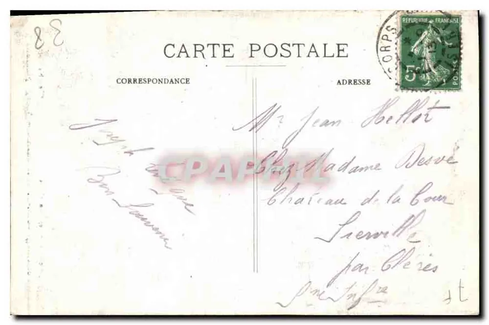 Pilgerung der N.-D. de la Salette — Weinende Jungfrau — Grenoble-Photo-Hall - Rückseite