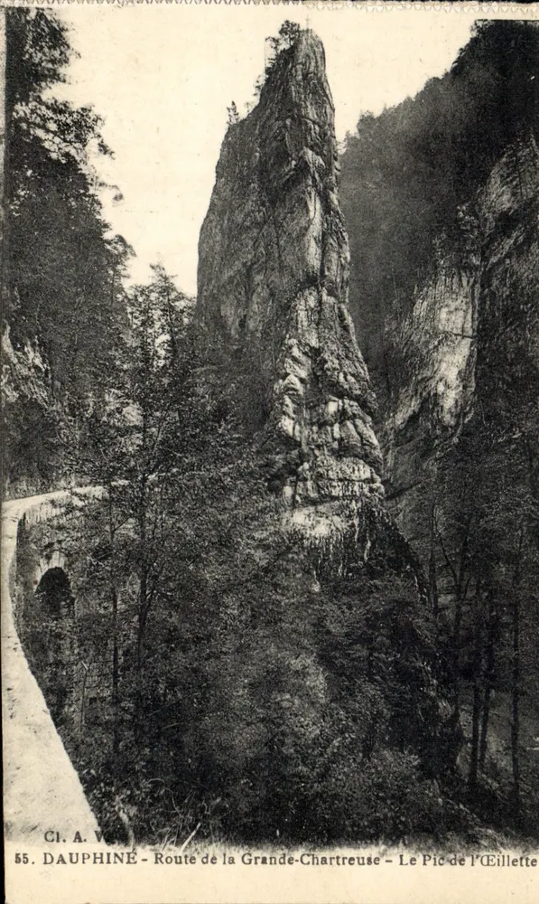 Dauphiné - Route der Grande-Chartreuse - Der Pic de l'Éillette — CI.A.V. n°55 - Vorderseite