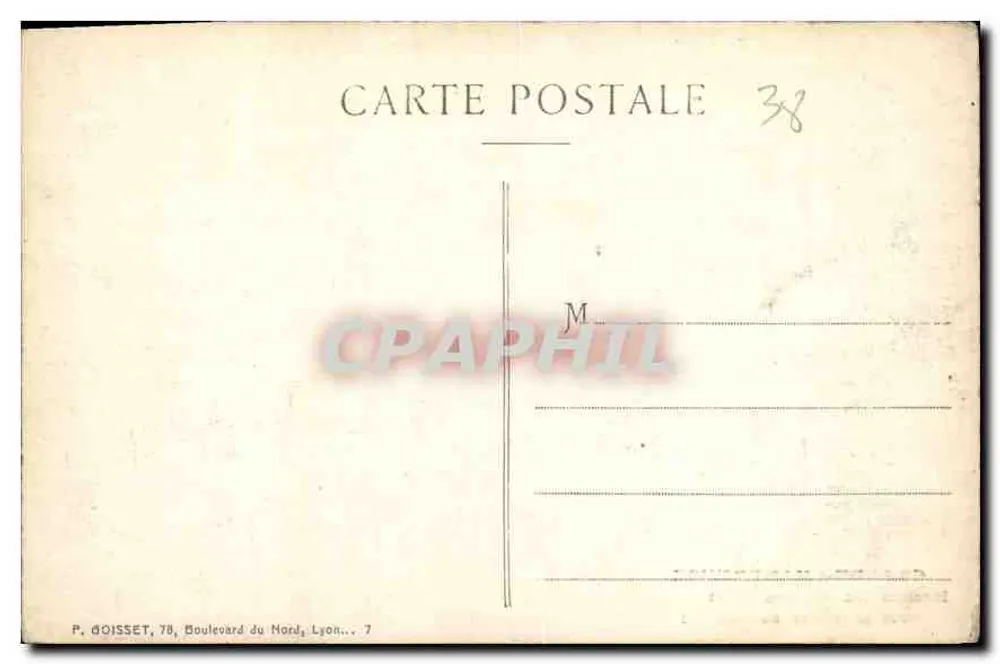 Grande-Chartreuse — Bassin des Guiers-Mort — Mathematische Perspektivansicht — P. Doisset, Lyon - Rückseite