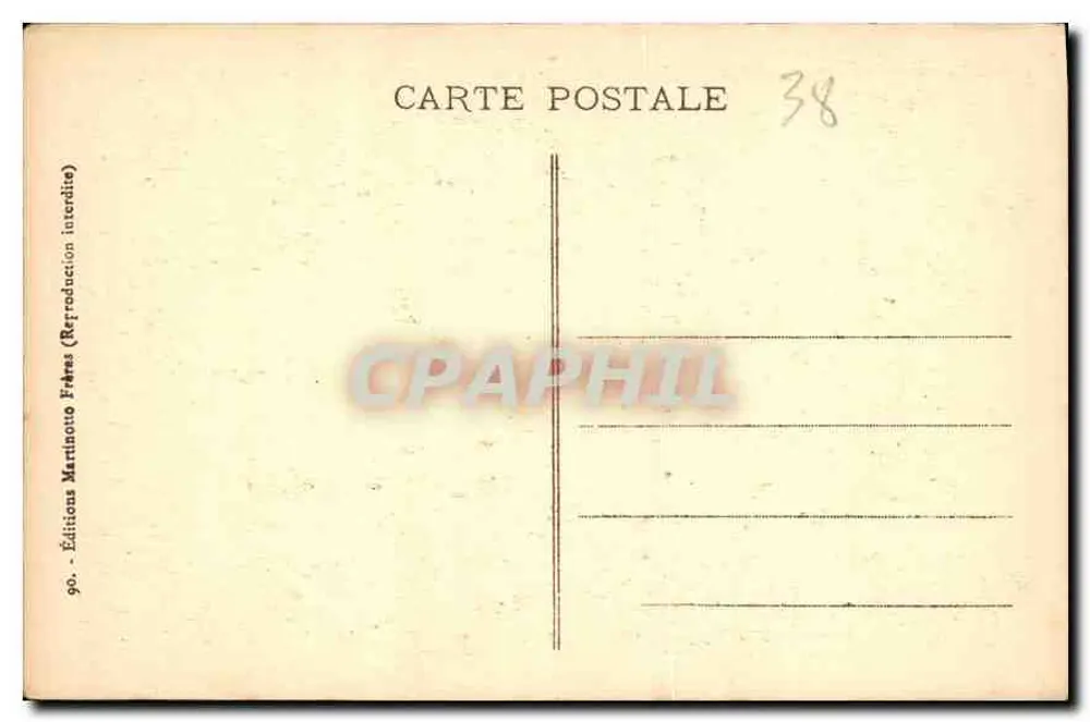 La Grande Chartreuse - Der Garten eines Chartreux-Mönchs — Edition Martinotto Frères, Nr. 38 - Rückseite