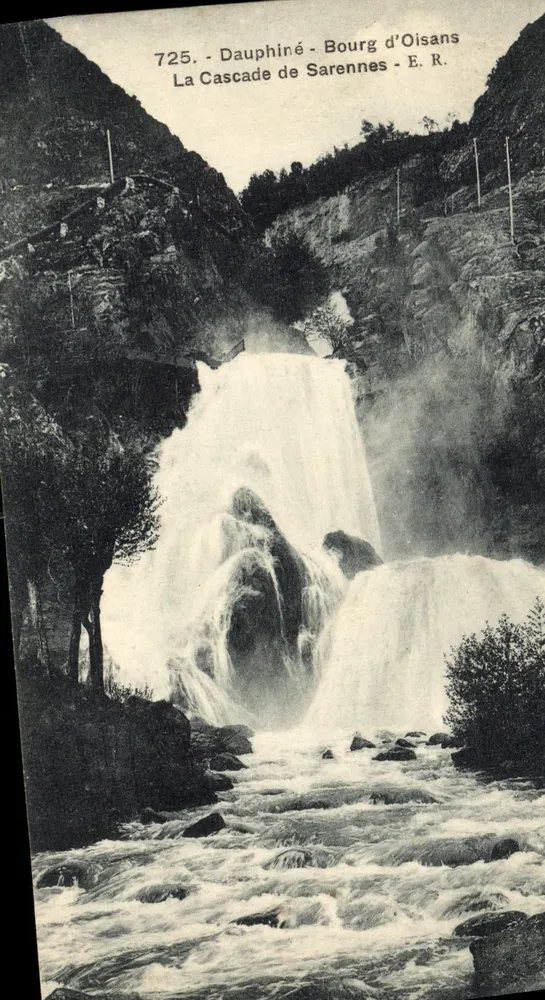 La Cascada de Sarennes - Bourg d'Oisans - Dauphiné - E.R. - n°725 - Anverso