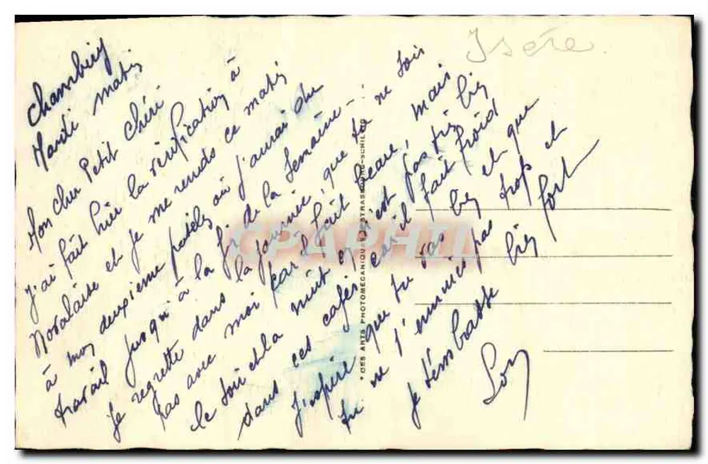 A Dente do Nivolet (alt. 1553m) — Chambery — editor C.P. (n° LL.15) - Verso
