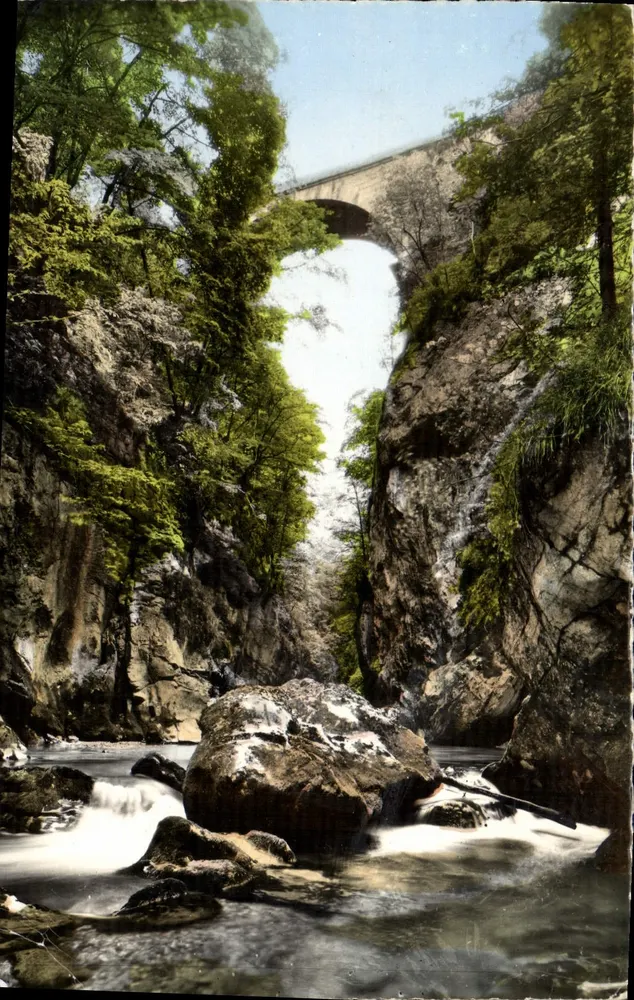 Der Saint-Bruno-Brücke — überblickend den Guiers-Mort-Bach — Éditions de l'Économite, Bron (Rhône) - Vorderseite