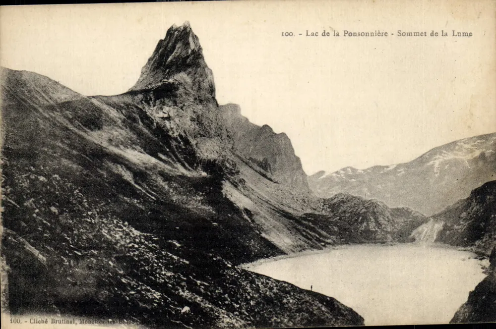 See von Ponsonnière - Gipfel von Lume — Cliché Brutin, Monétier-les-Bains - Vorderseite