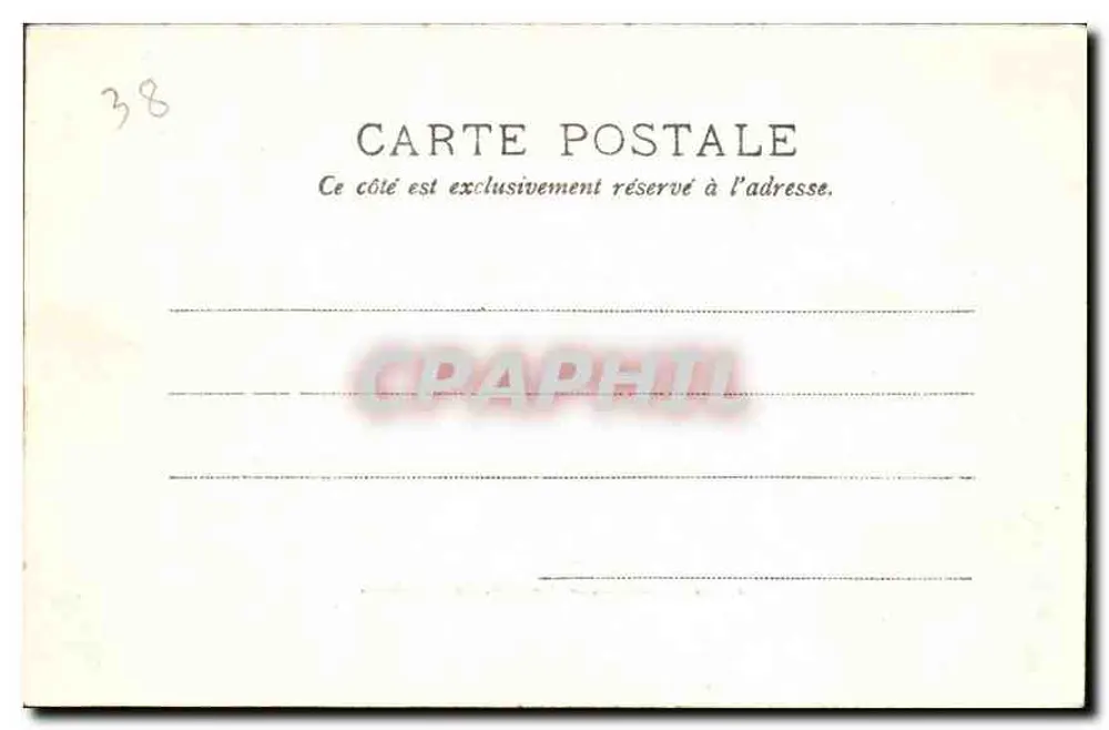 La Grande-Chartreuse — Vista geral do Convento — Papelaria das Alpes Eug. Robert, Grenoble - Verso