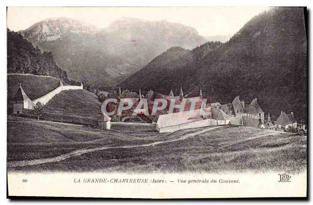 La Grande-Chartreuse (Isère) — Vista geral do Convento — J. Hot, n° 80 - Frente