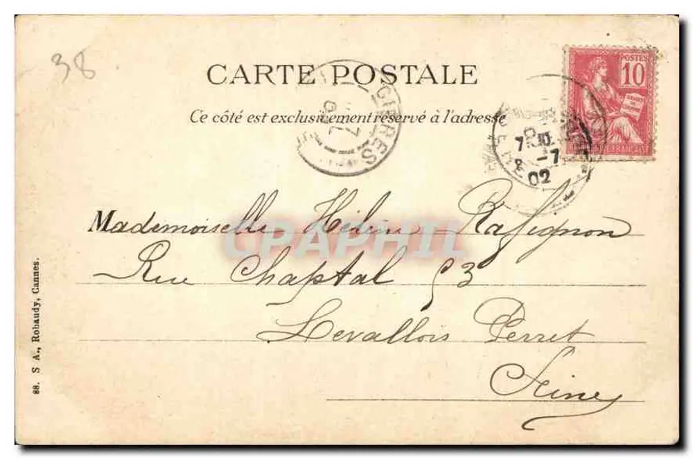 Entrée du Désert — Route de la Grande Chartreuse — J. M. CHALLE, Au Touriste, Grenoble - Rückseite