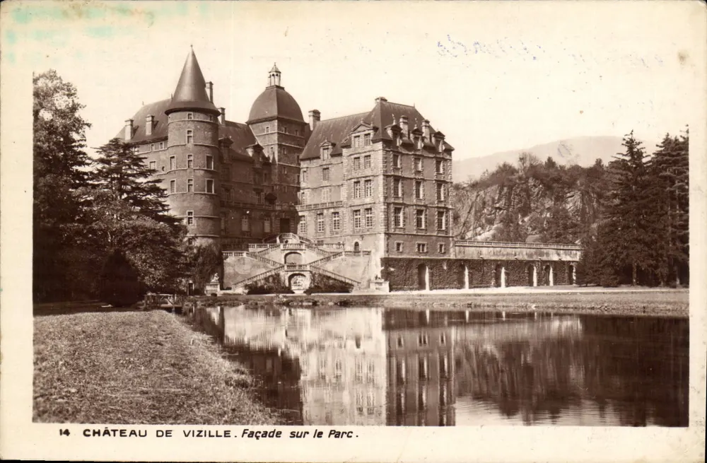 Castelo de Vizille — Fachada sobre o parque — Editor desconhecido, n° 14 - Frente