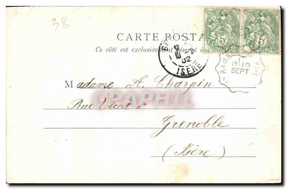 Mosteiro da Grande Chartreuse — O Claustro — L. Pons, editor, Grenoble - Verso