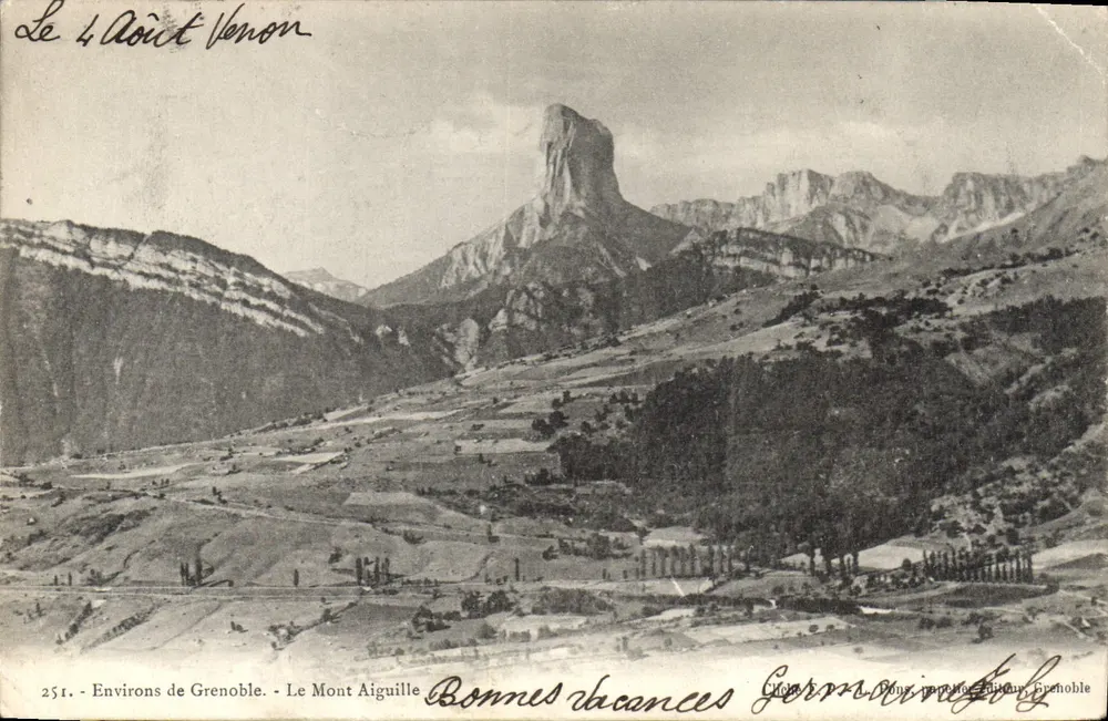 Arredores de Grenoble - O Monte Aiguille — Editor L. Dony, n° 251 - Frente