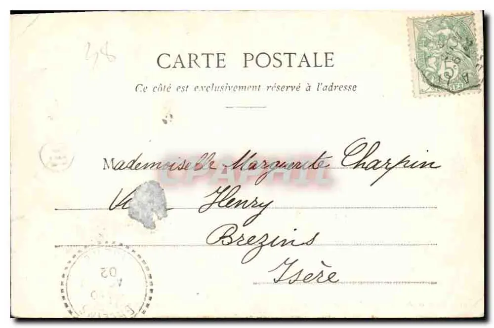 Arredores de Grenoble - O Monte Aiguille — Editor L. Dony, n° 251 - Verso