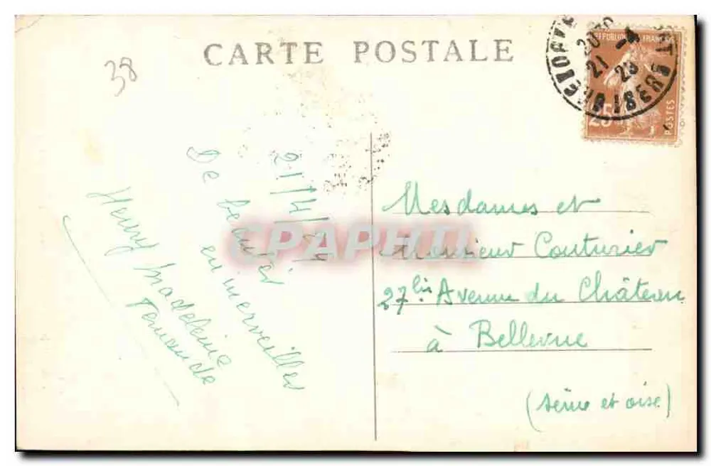 Route de Saint-Pancrasse und die Dent de Crolles — Dauphiné — CI.A.V. n°087 - Rückseite