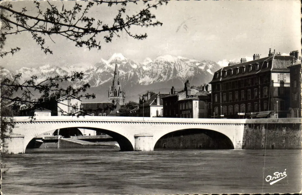 Grenoble — Brücke Marius Gontard und die Alpen — Künstlerische Ausgabe André - Vorderseite