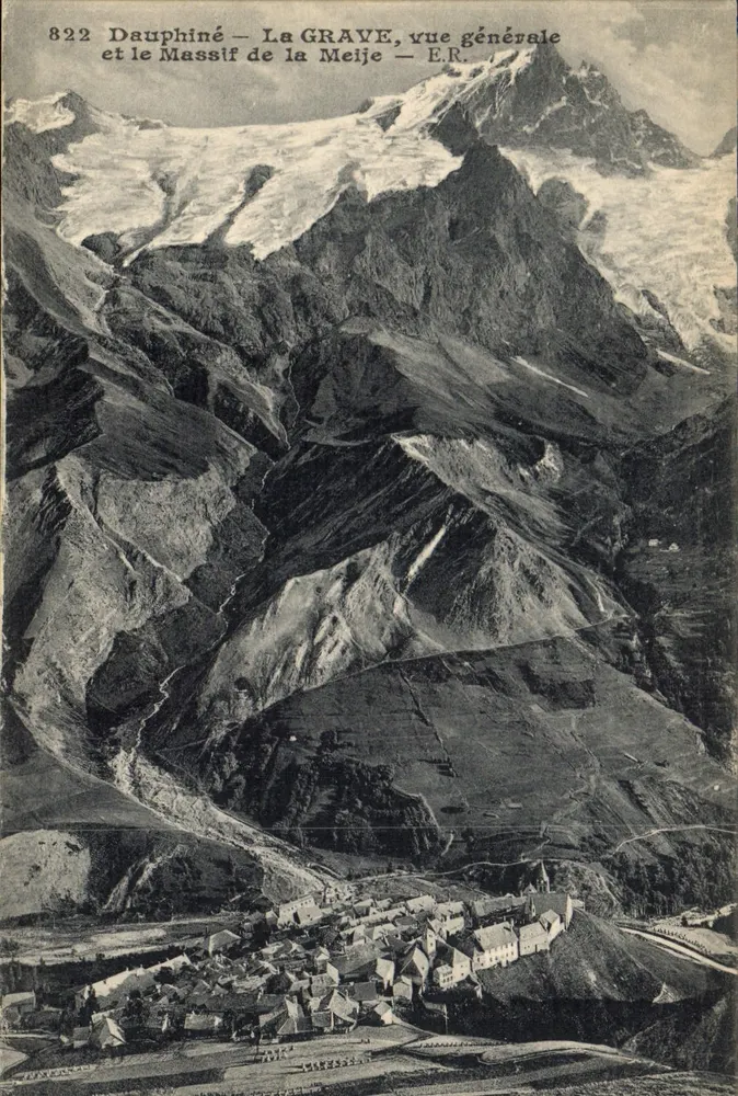 Dauphiné — La Grave, allgemeiner Blick — E.R. — n°822 - Vorderseite