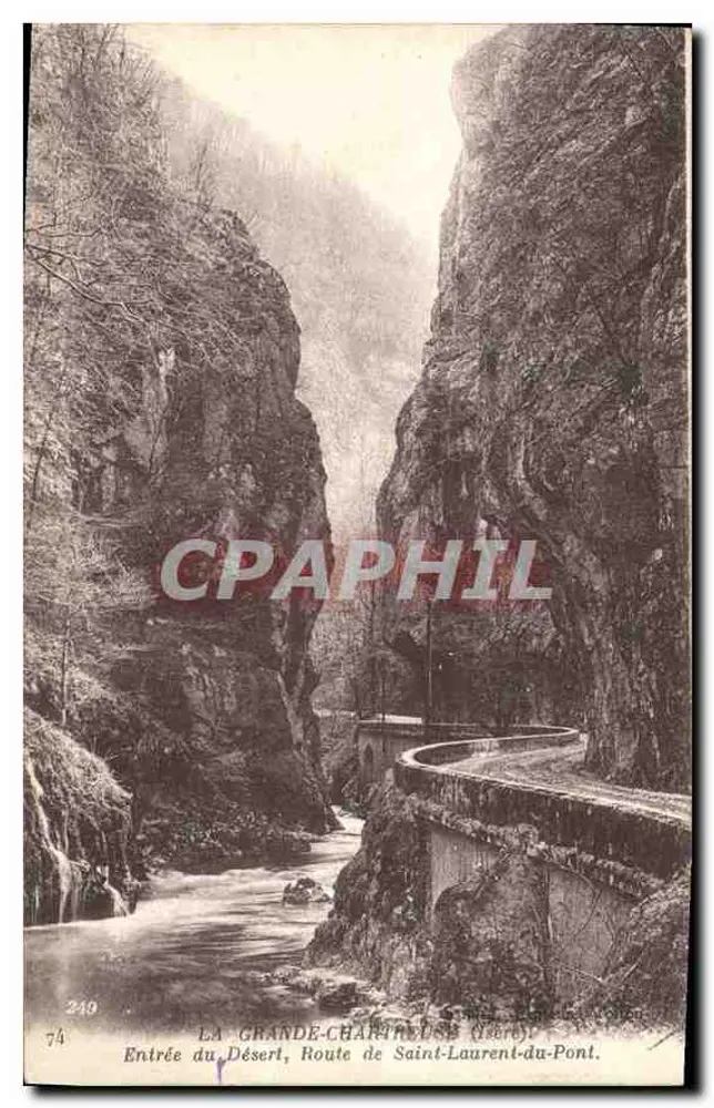 La Grande-Chapitouse (Isère) — Eingang zum Wüste, Route de Saint-Laurent-du-Pont — Phot. Neurdein et Cie, Paris, n° 74 - Vorderseite