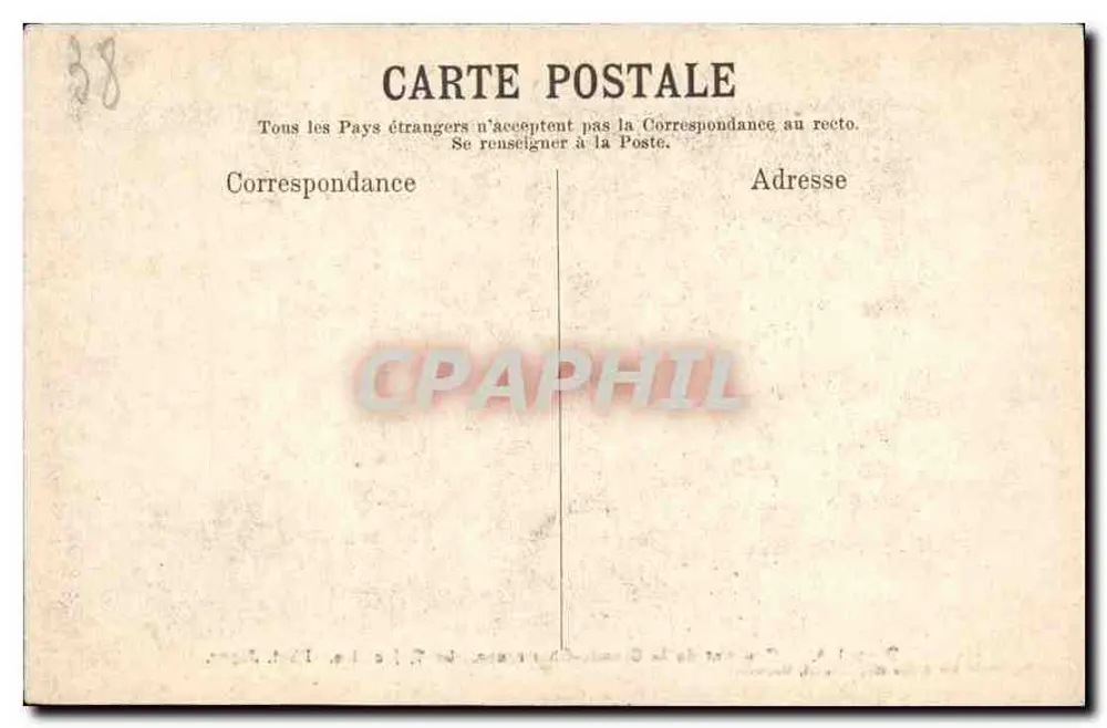 Dauphiné — Couvent de la Grande-Chartreuse. Le Réfectoire — Papeterie des Alpes Eug. Robert, Grenoble - Rückseite