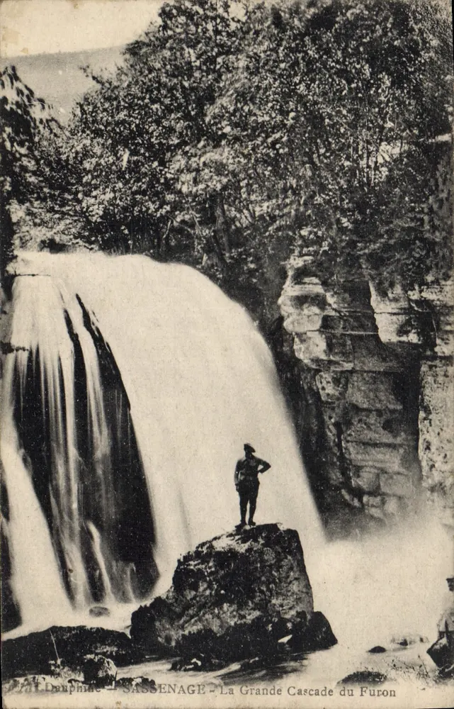 Sassenage — Ansicht der Grande Cascade du Furon — Druphine - Vorderseite
