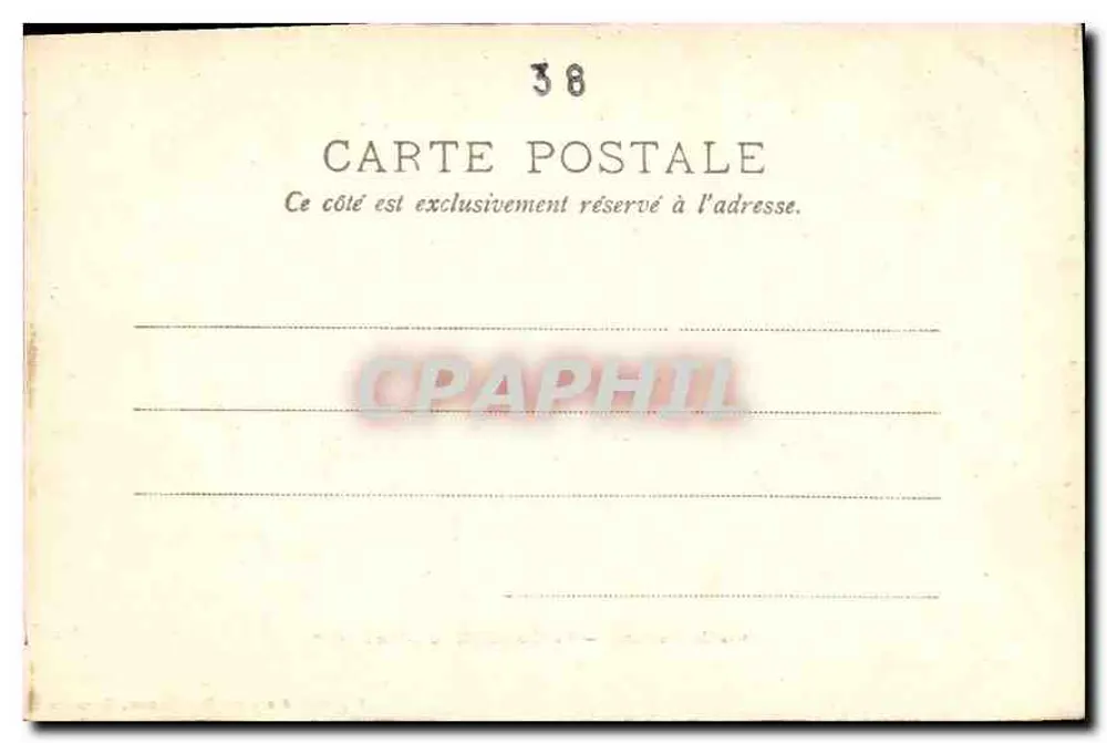 Grande-Chartreuse — A Capela de São Luís — Papeterie das Alpes Eug. Robert, Grenoble - Verso