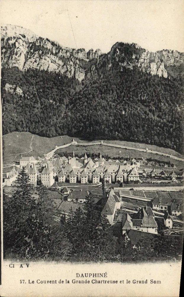 Das Kloster der Grande Chartreuse und der Grand Som — Dauphiné — CI AV n°57 - Vorderseite