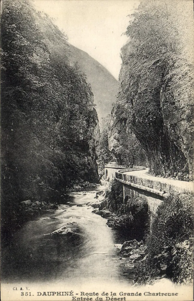 Dauphiné - Route der Grande Chastreuse - Eingang in den Wüste - Vorderseite