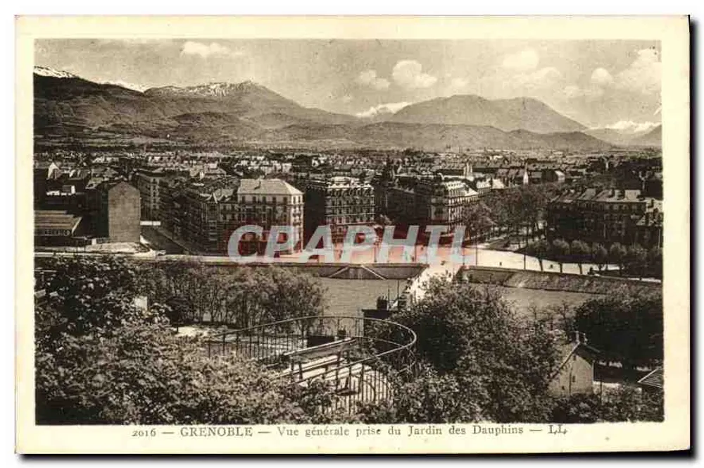 Grenoble — Allgemeiner Blick vom Jardin des Dauphins — L.L. - Vorderseite