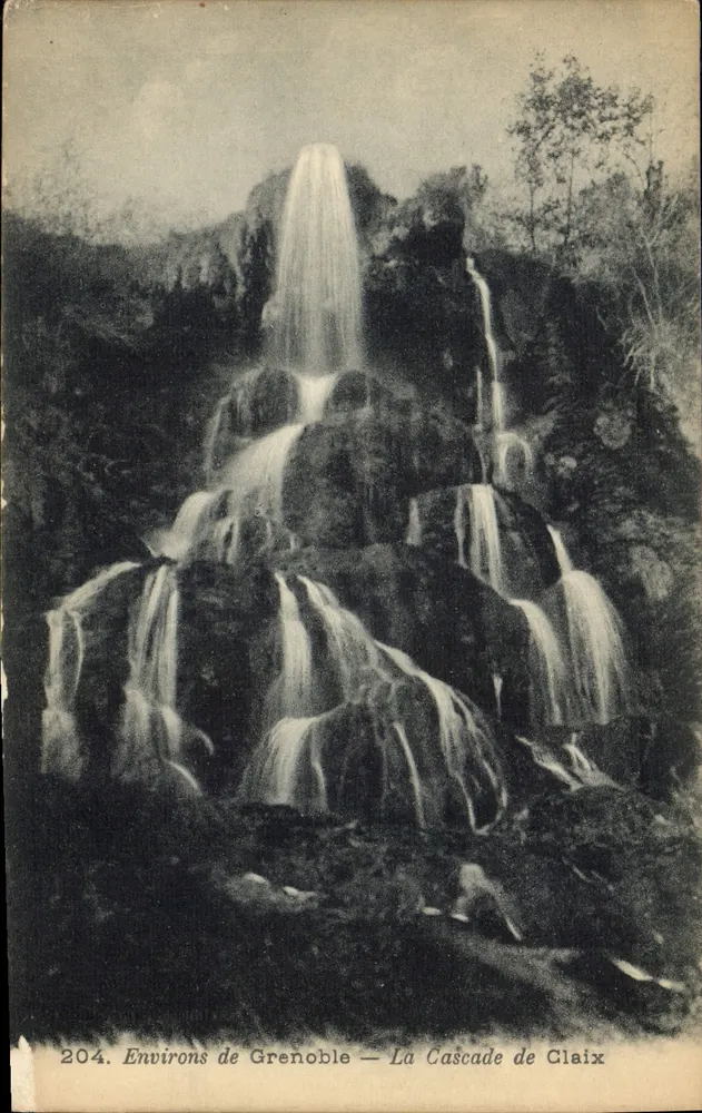 Arredores de Grenoble — A Cachoeira de Claix — n° 204 - Frente