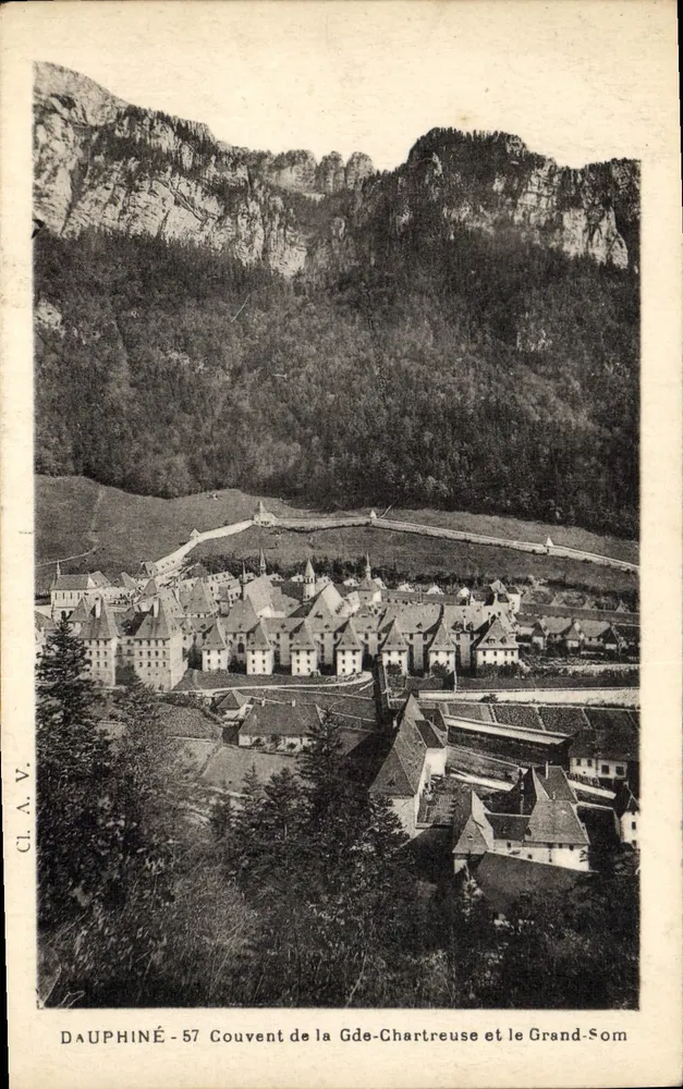 Dauphiné - 57 Kloster der Grande-Chartreuse und der Grand-Som — CI. A. V. - Vorderseite