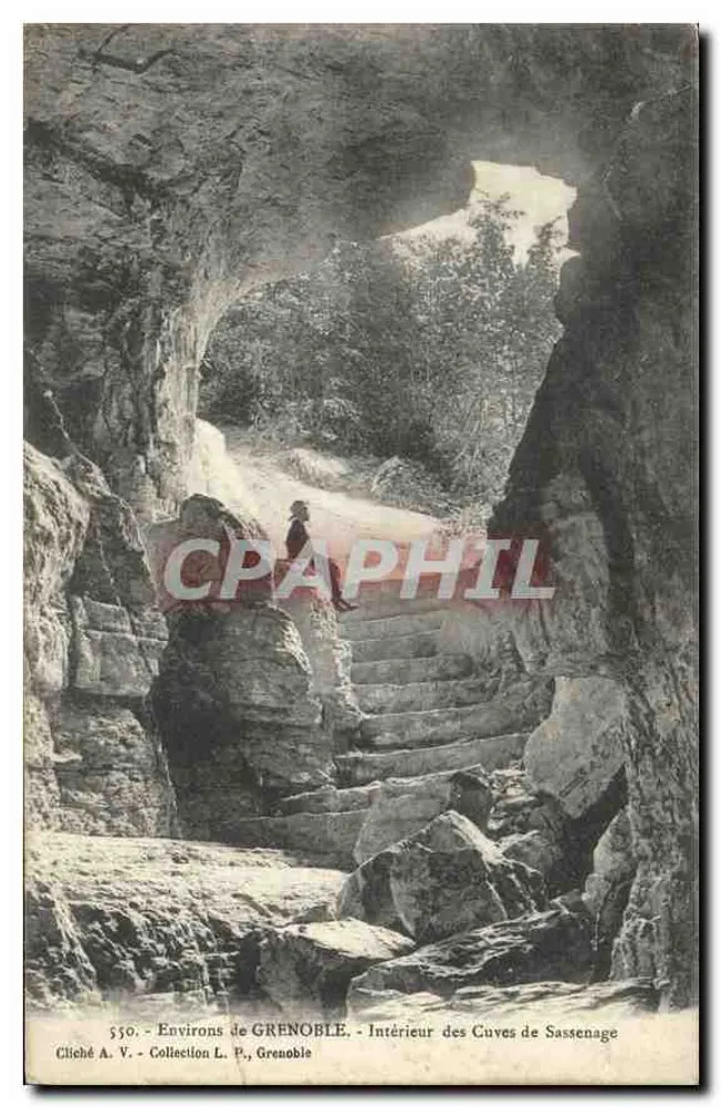 Innenansicht der Sassenage-Tanks — Umgebung von Grenoble — Foto A. V., Sammlung L. P., Grenoble - Vorderseite