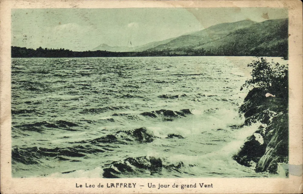 Le Lac de LAFFREY — Un jour de grand Vent — éditeur non identifié - Recto