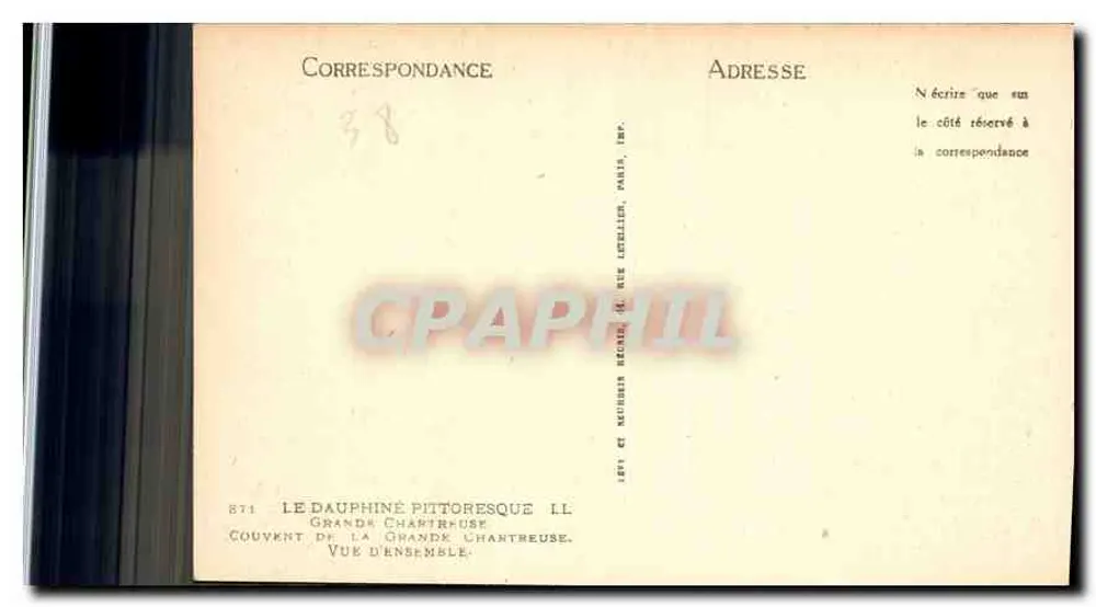 Grand Chaumont — Allgemeiner Blick — Verlag: N. Lefèvre et Cie, Paris - Rückseite
