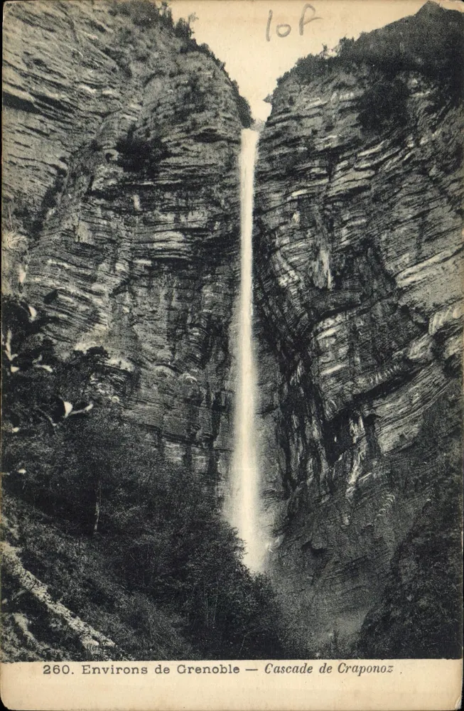 Arredores de Grenoble — Cachoeira de Craponoz — n° 260 - Frente