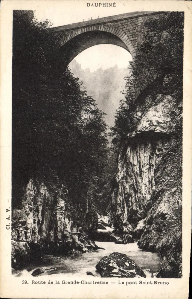 Pont Saint-Bruno — Route de la Grande-Chartreuse — Dauphiné — CI.A.V. n°39 - Vorderseite