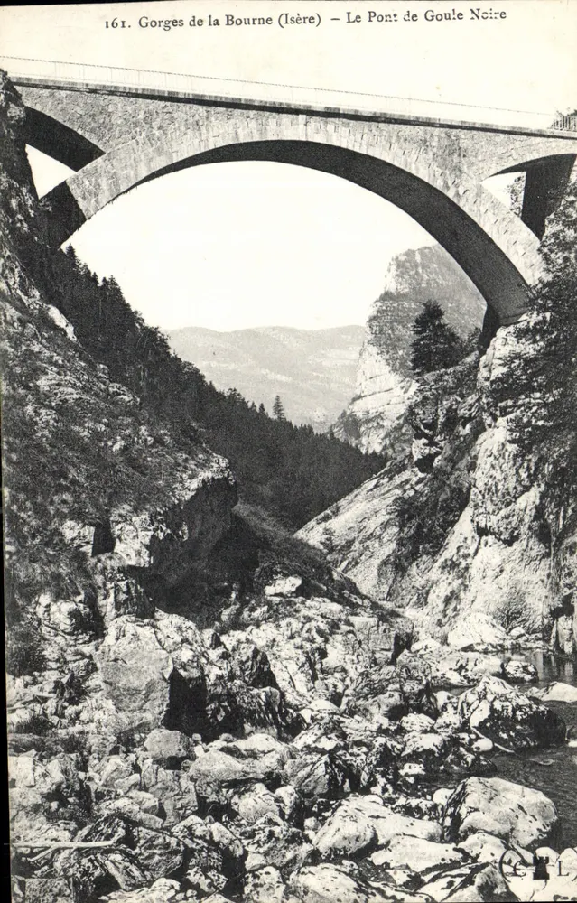 Gorges der Bourne (Isère) — Brücke von Goule Noire — Verlag G. 1 - Vorderseite